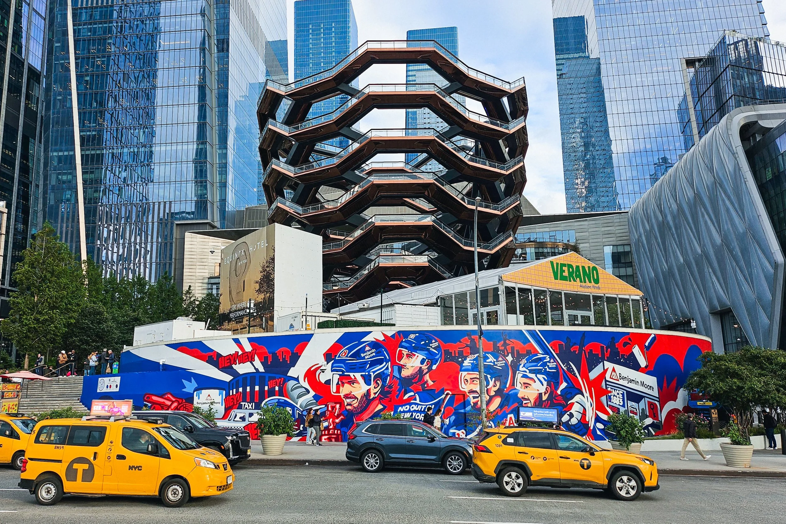 NY Rangers x Benjamin Moore Mural Hudson Yards New York — Jappy